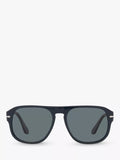 Persol PO3310S polarised pillow sunglasses blue dust glass - British product