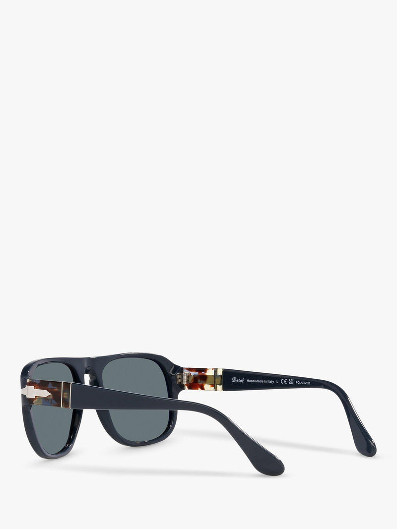 Persol PO3310S polarised pillow sunglasses blue dust glass - British product