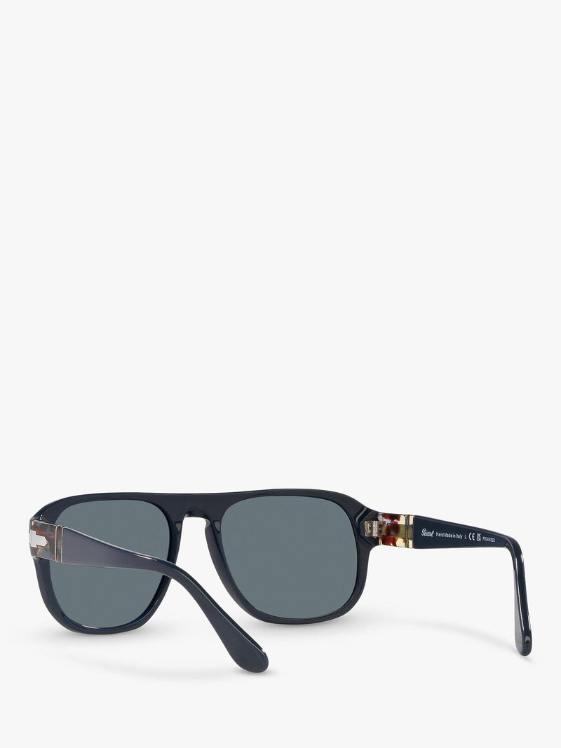 Persol PO3310S polarised pillow sunglasses blue dust glass - British product