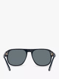 Persol PO3310S polarised pillow sunglasses blue dust glass - British product
