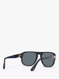 Persol PO3310S polarised pillow sunglasses blue dust glass - British product