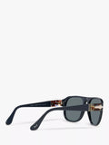 Persol PO3310S polarised pillow sunglasses blue dust glass - British product