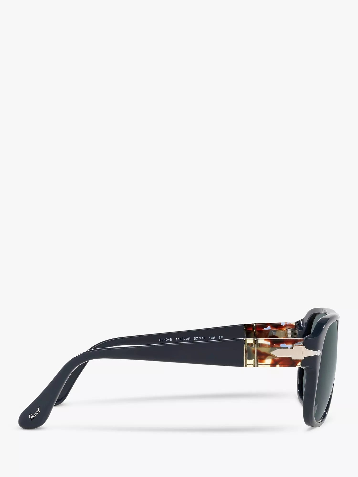 Persol PO3310S polarised pillow sunglasses blue dust glass - British product