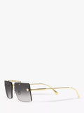 Versace women's rectangular gold frame sunglasses, imported from the UK