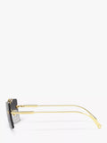 Versace women's rectangular gold frame sunglasses, imported from the UK