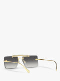Versace women's rectangular gold frame sunglasses, imported from the UK