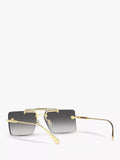 Versace women's rectangular gold frame sunglasses, imported from the UK