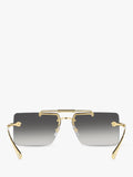 Versace women's rectangular gold frame sunglasses, imported from the UK