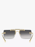 Versace women's rectangular gold frame sunglasses, imported from the UK