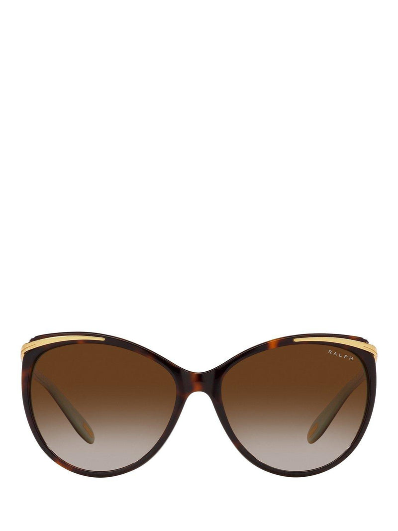 Ralph Lauren cat eye sunglasses brown gold 59mm, imported from the UK