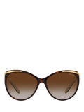 Ralph Lauren cat eye sunglasses brown gold 59mm, imported from the UK