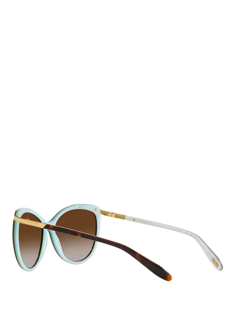Ralph Lauren cat eye sunglasses brown gold 59mm, imported from the UK