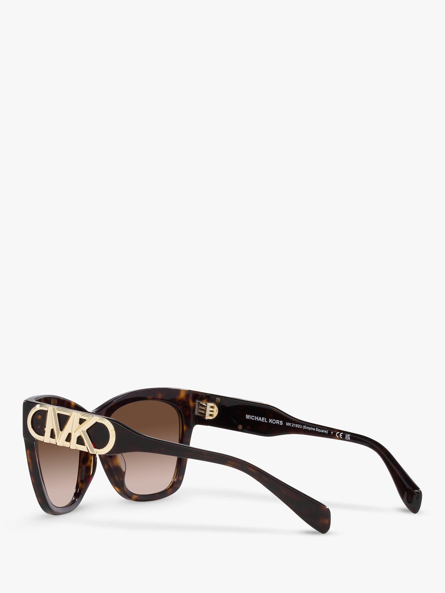 Michael Kors women's cat-eye sunglasses dark tortoise gradient (British brand)