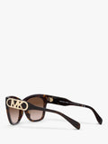 Michael Kors women's cat-eye sunglasses dark tortoise gradient (British brand)