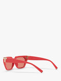 Tiffany & Co irregular coral sunglasses 56mm - British product