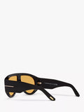 Tom Ford aviator sunglasses shiny black yellow (British brand)