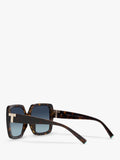 Tiffany & Co square Havana sunglasses 58mm, UK version