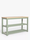 John Lewis Modern Country 3 Tier Shoe Rack, Sage Green
