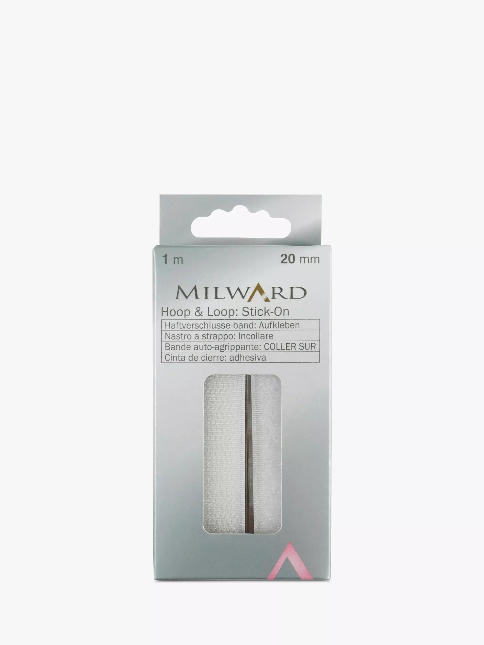 Milward Adhesive Hook and Loop Tape 1m x 20mm