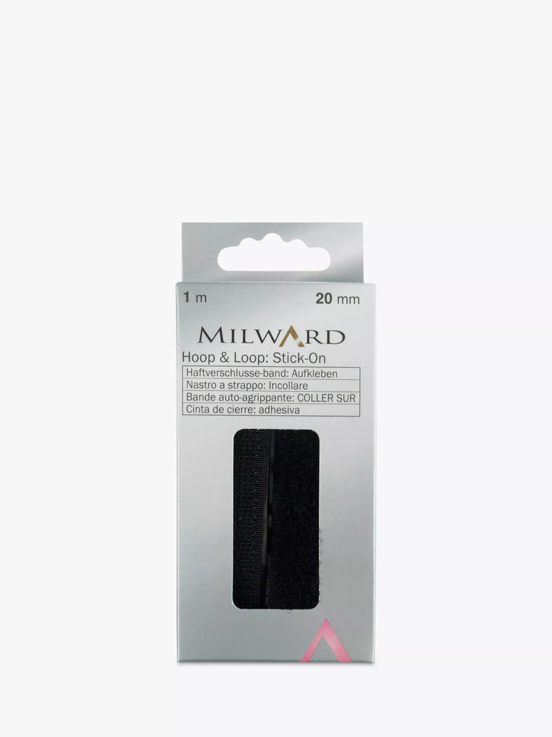 Milward Hook and Loop Tape 1m x 20mm - British product