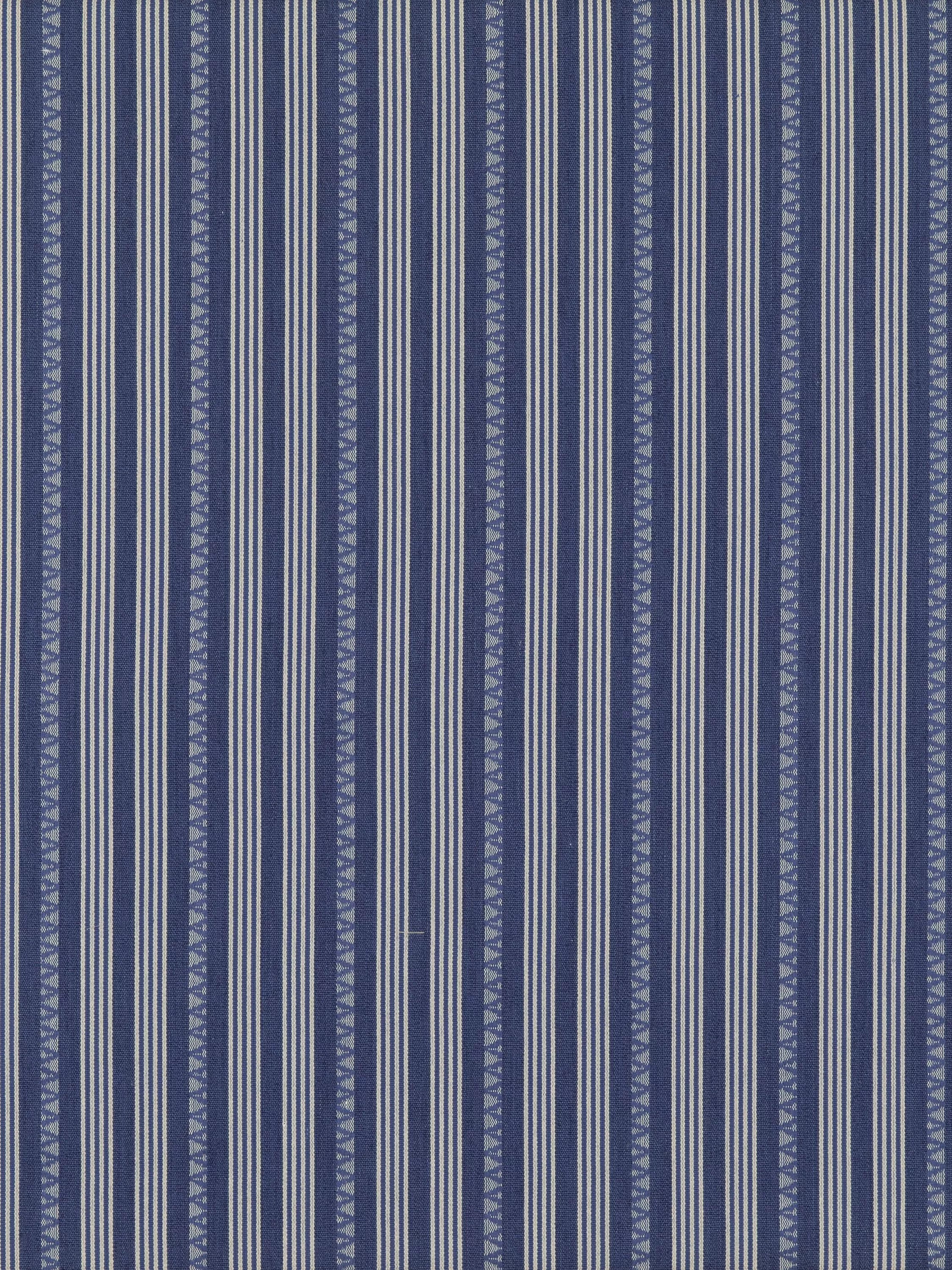 GP & J Baker Kilim Stripe furnishing fabric blue (British brand)