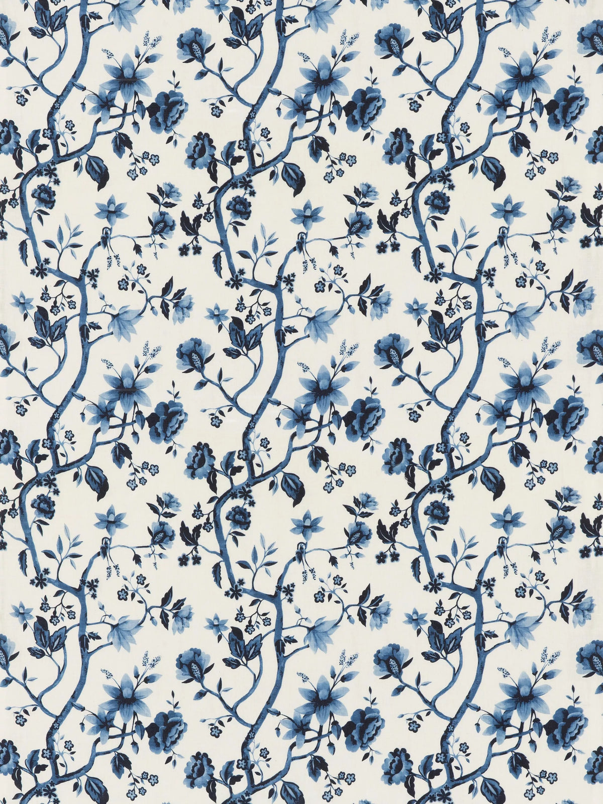 GP & J Baker Petworth furnishing fabric indigo (British brand)