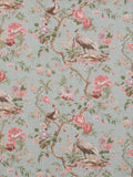 GP & J Baker Broughton Rose Furnishing Fabric, Aqua
