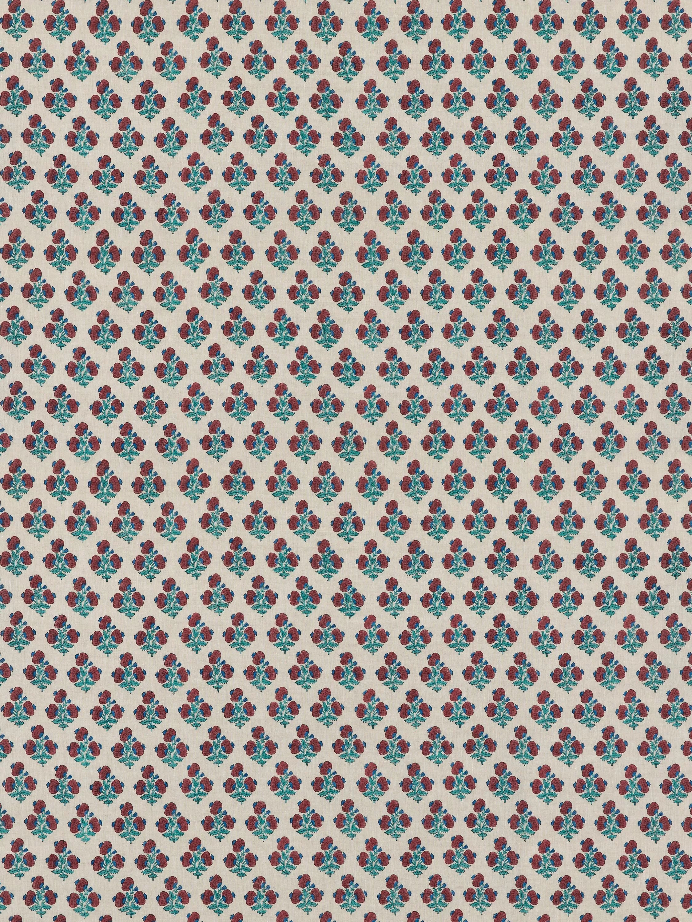 GP & J Baker Jaipur fabric red blue, UK version