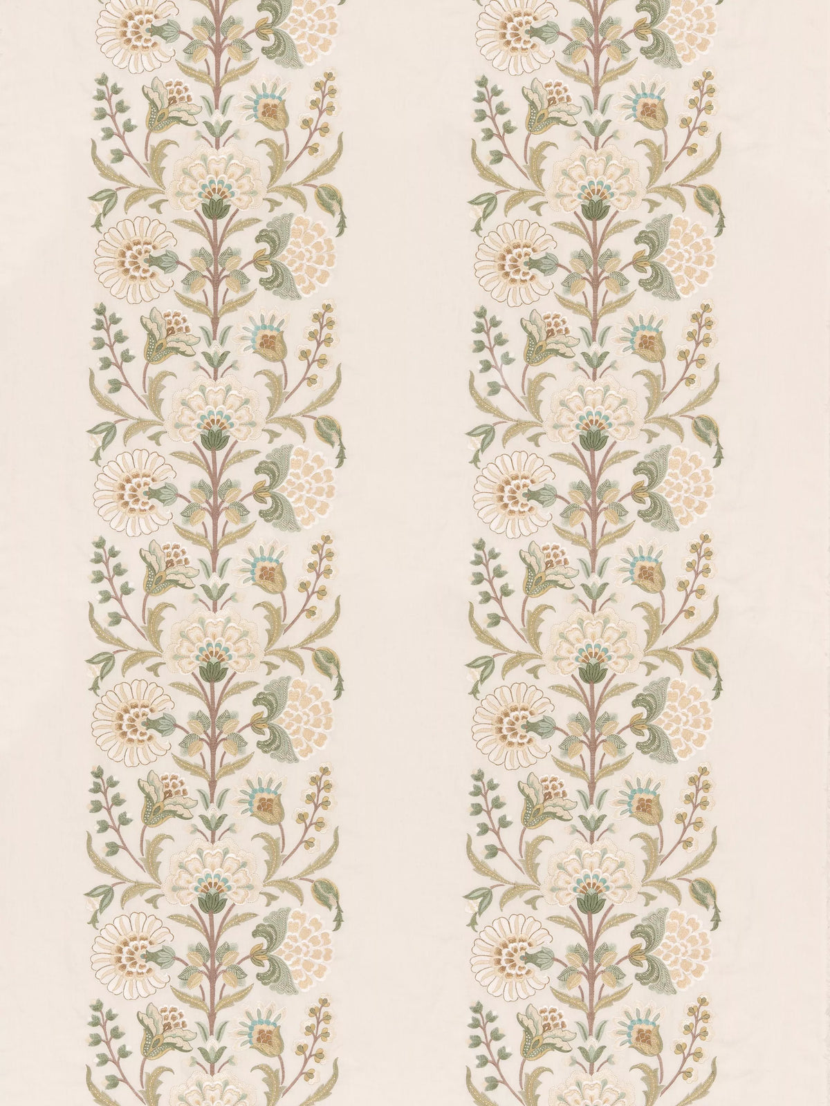 GP & J Baker Annesley green fabric 127cm, imported from the UK