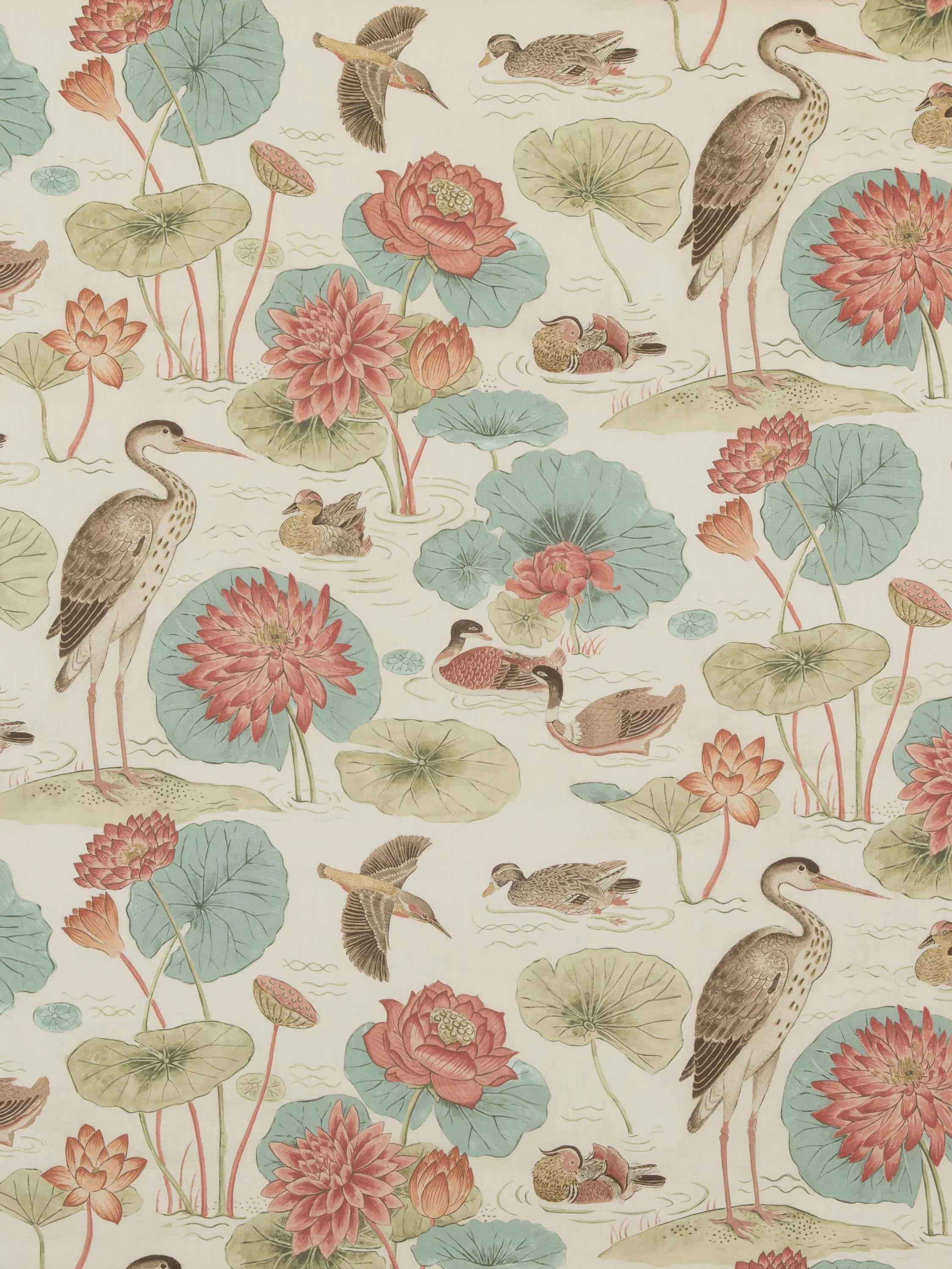 GP & J Baker Ellingham fabric Aqua (British brand)