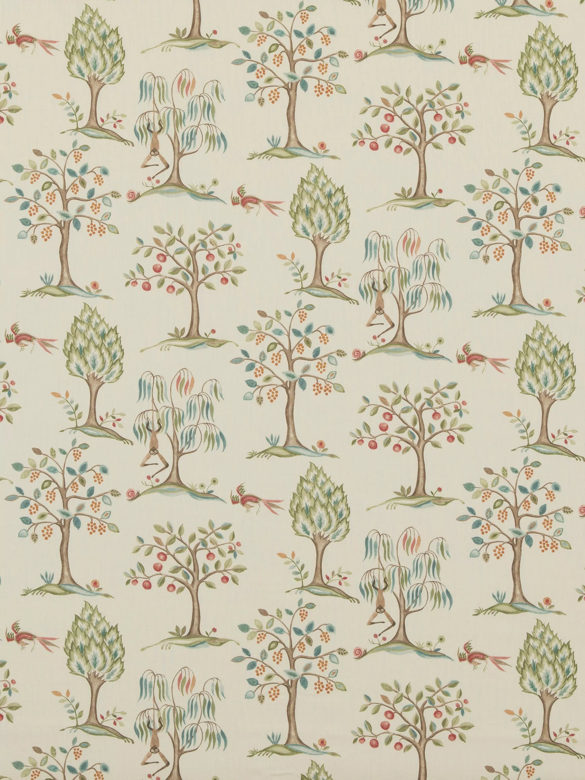 GP & J Baker Lilliput furnishing fabric in aqua (British brand)
