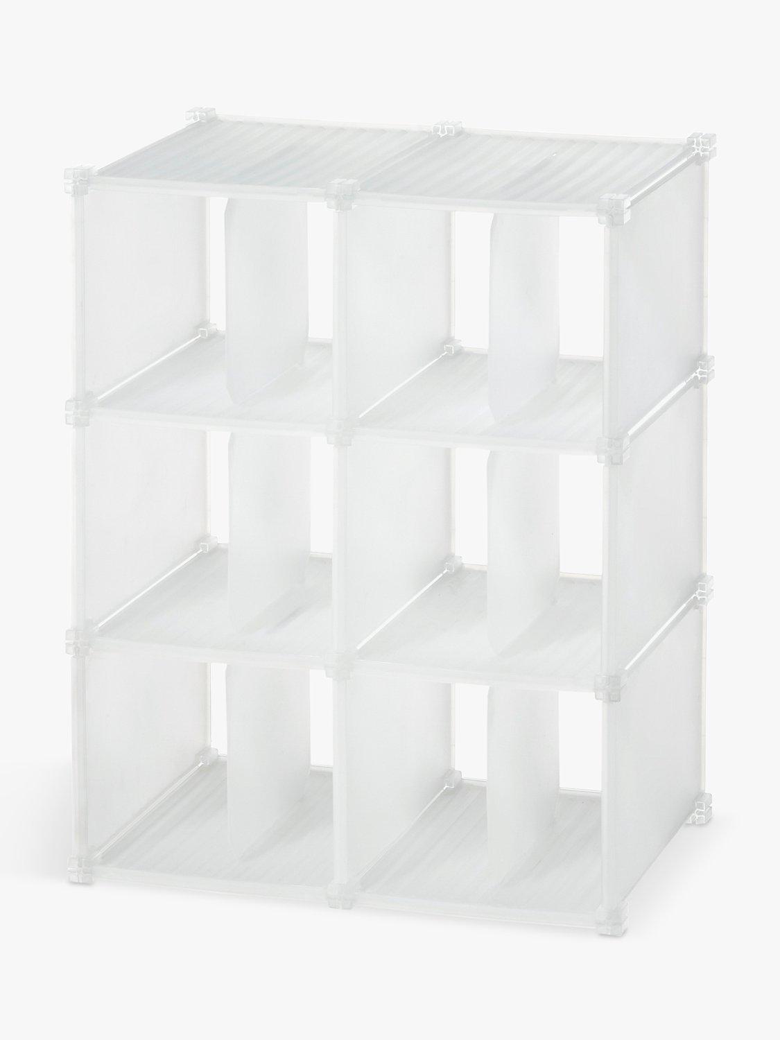 Like-it 3-tier shoe grid rack in smoked finish - British product