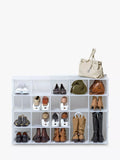 Like-it 3-tier shoe grid rack in smoked finish - British product