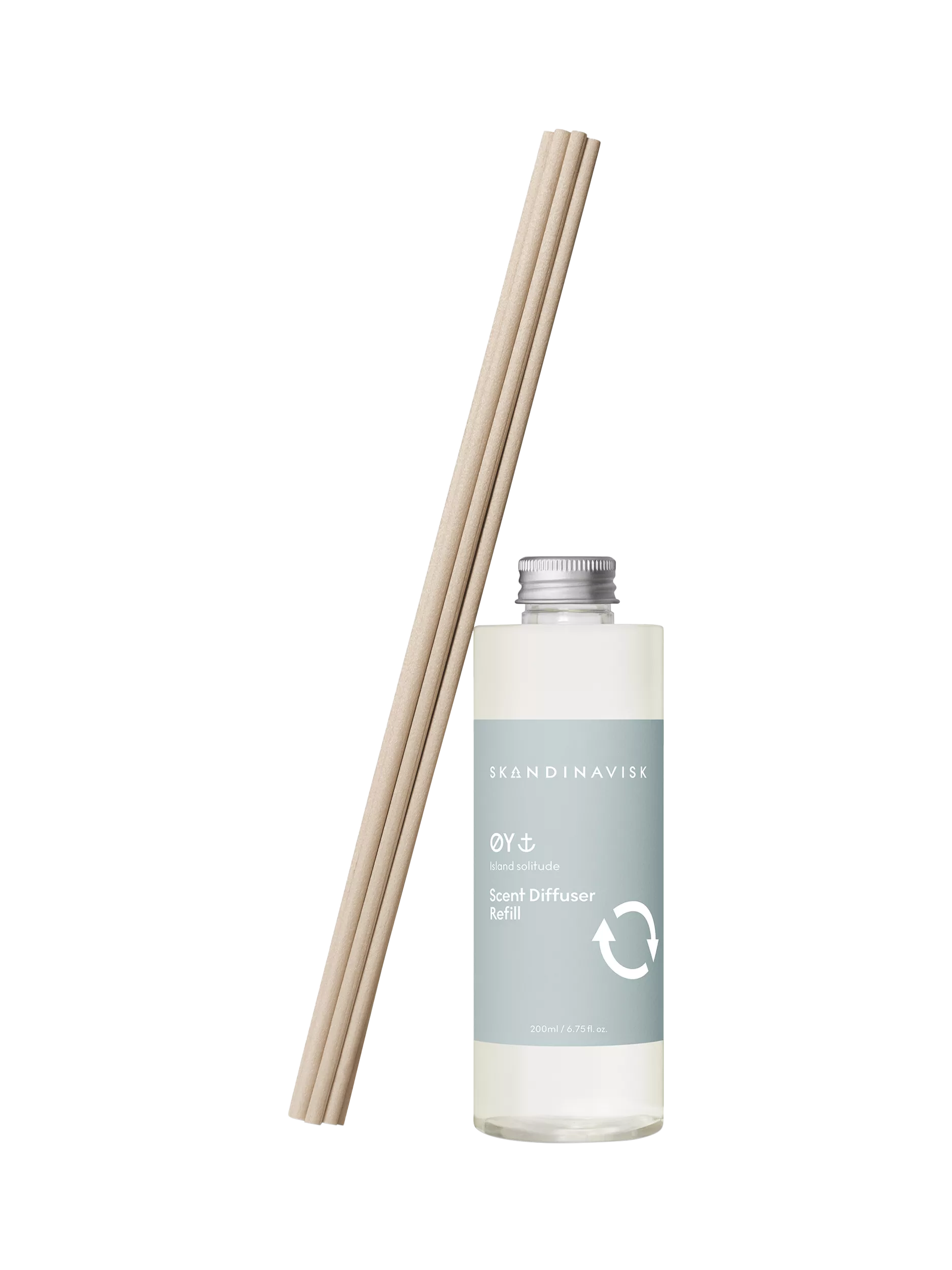 Skandinavisk ØY diffuser refill 200ml, floral green scent - British product