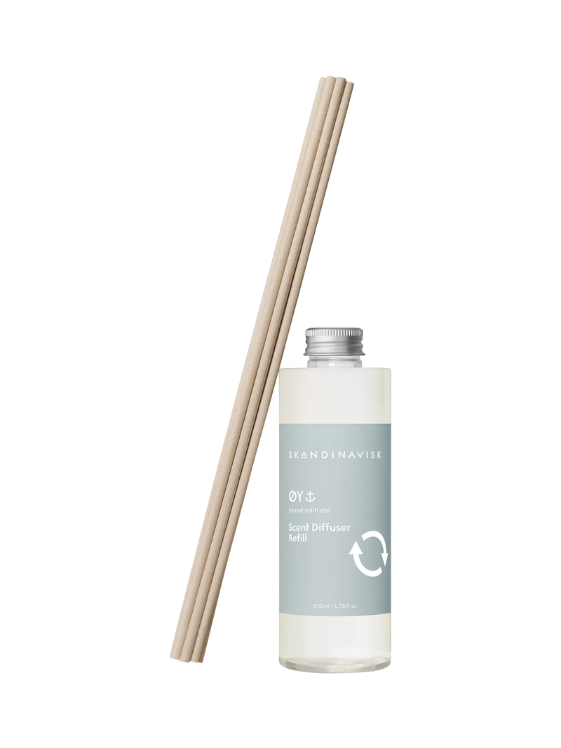 Skandinavisk ØY diffuser refill 200ml, floral green scent - British product
