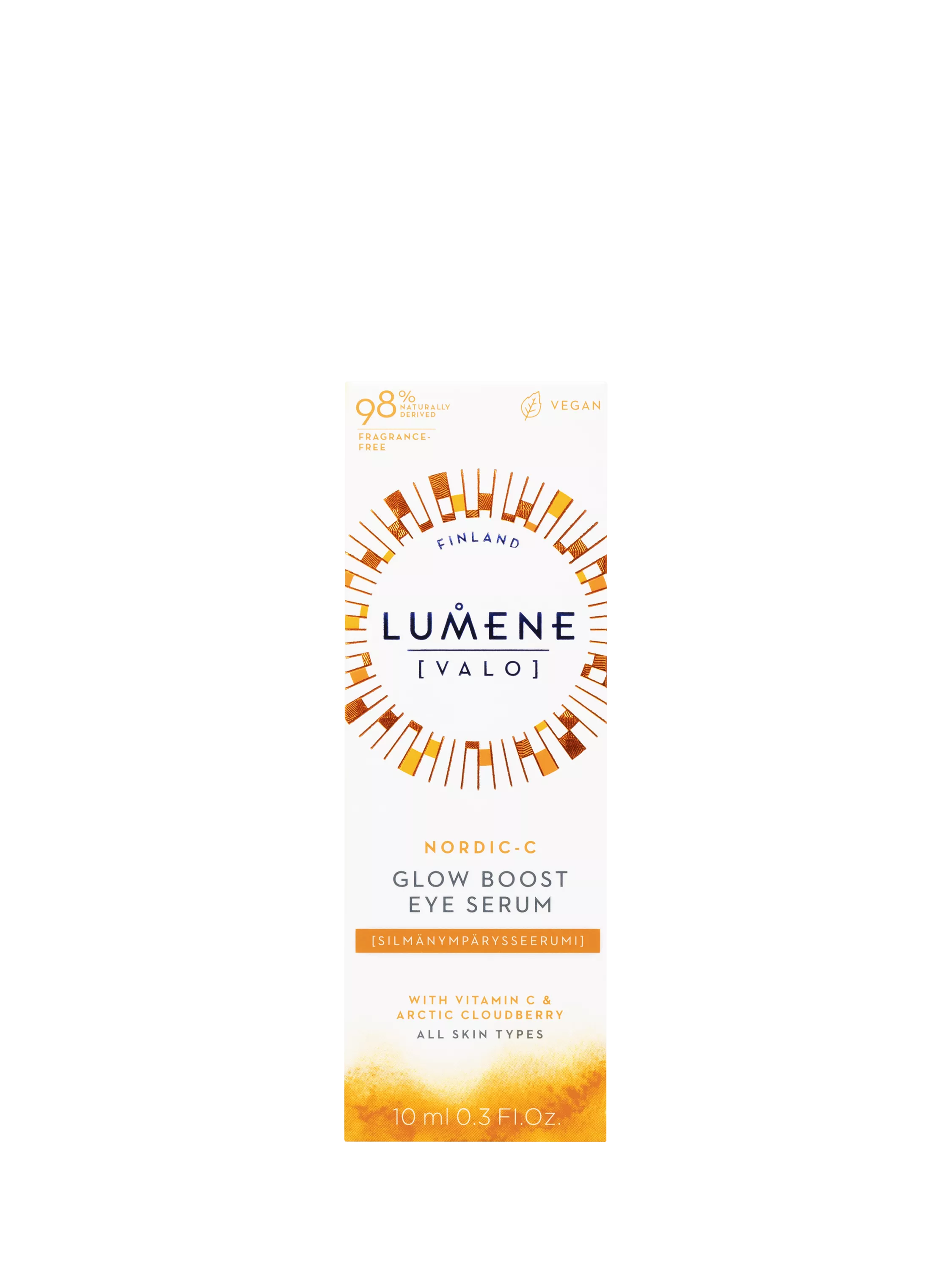 Lumene Nordic-C Valo Glow Boost Eye Serum 10ml, imported from the UK