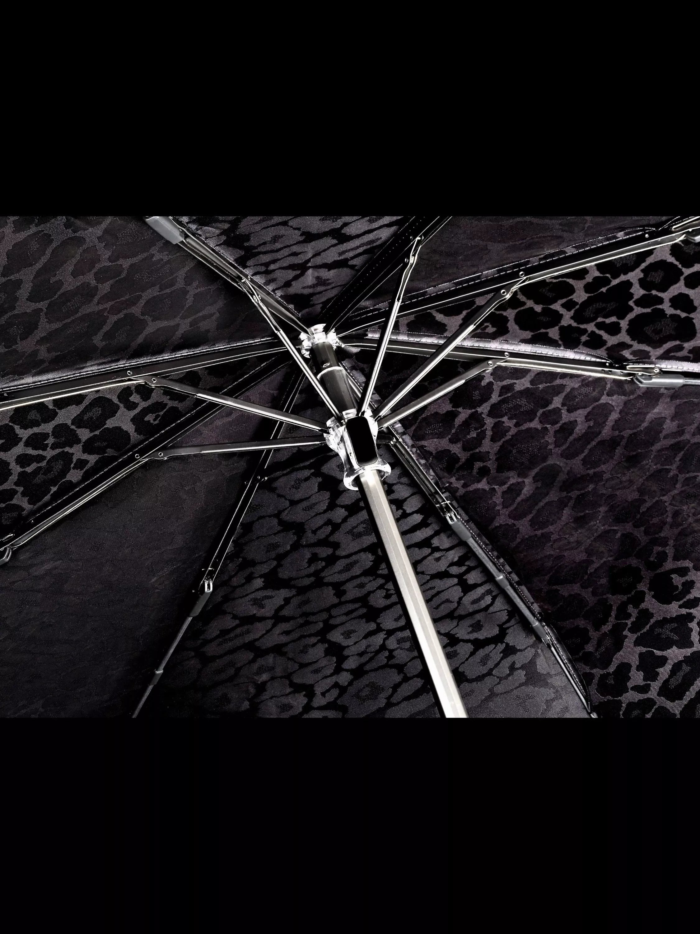 Fulton leopard print folding umbrella 94cm, imported from the UK