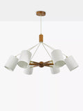 John Lewis Spindle 6 arm ceiling light walnut antique brass, UK version