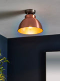 John Lewis Baldwin semi flush ceiling light brushed metallic 19cm drop, UK version