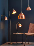 John Lewis Baldwin semi flush ceiling light brushed metallic 19cm drop, UK version