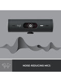 Logitech Brio 500 Full HD 1080p webcam with privacy shutter - British product