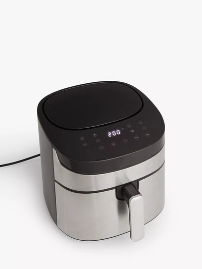 John Lewis John Lewis AF9006T-GS Black/Silver Air Fryer 7.2L- Buy online at McGrocer
