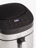 John Lewis air fryer black silver 7.2L, imported from the UK