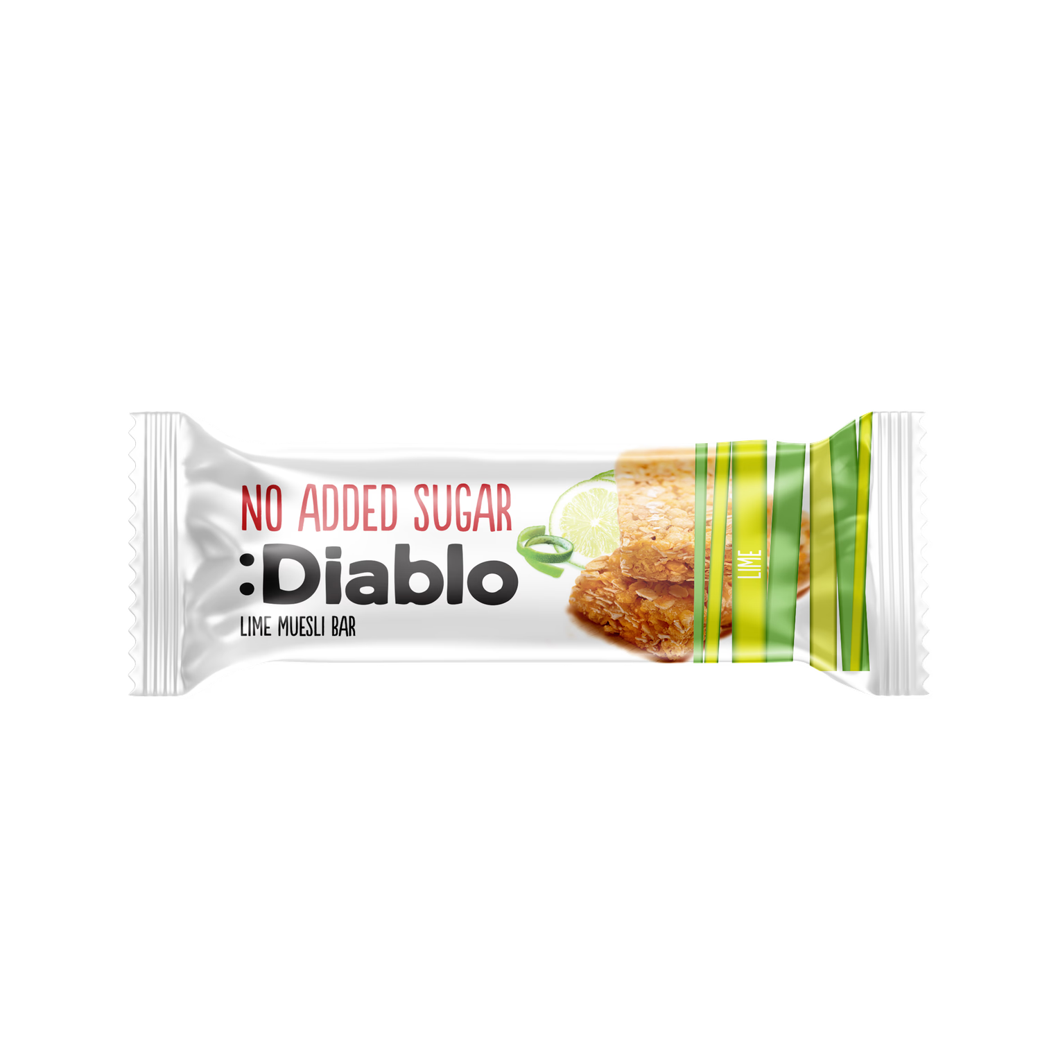 Diablo lime muesli bar 30g pack of 28, UK version