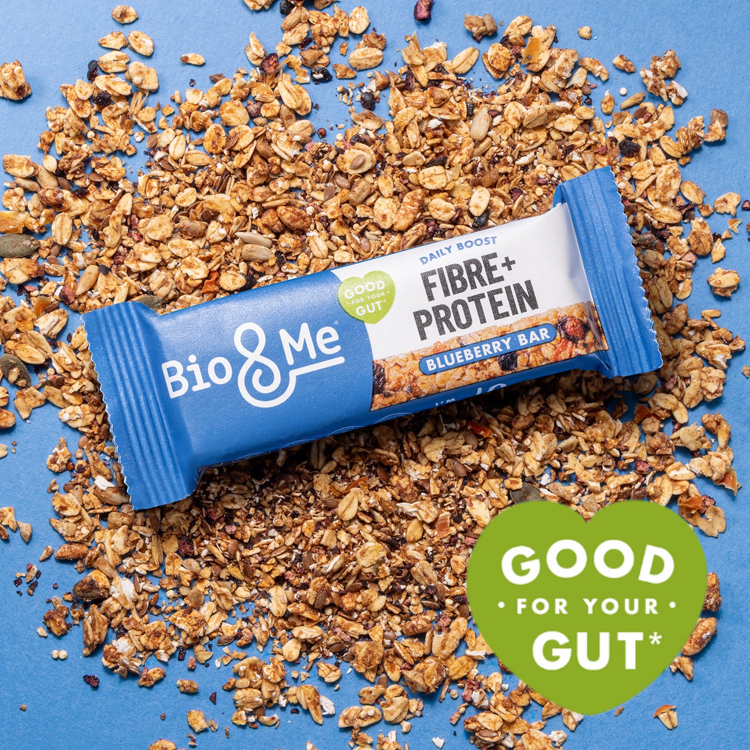 Bio & Me blueberry protein oat bars 3x40g - British product