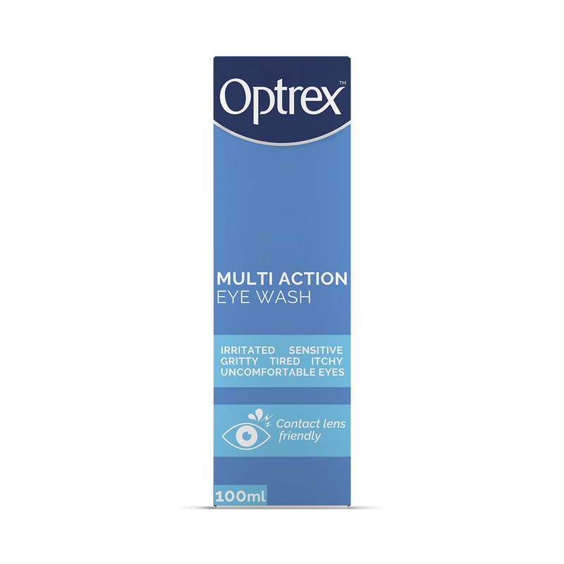 Optrex Multi Action Eye Wash with Flexiseal Eye Bath (British brand)