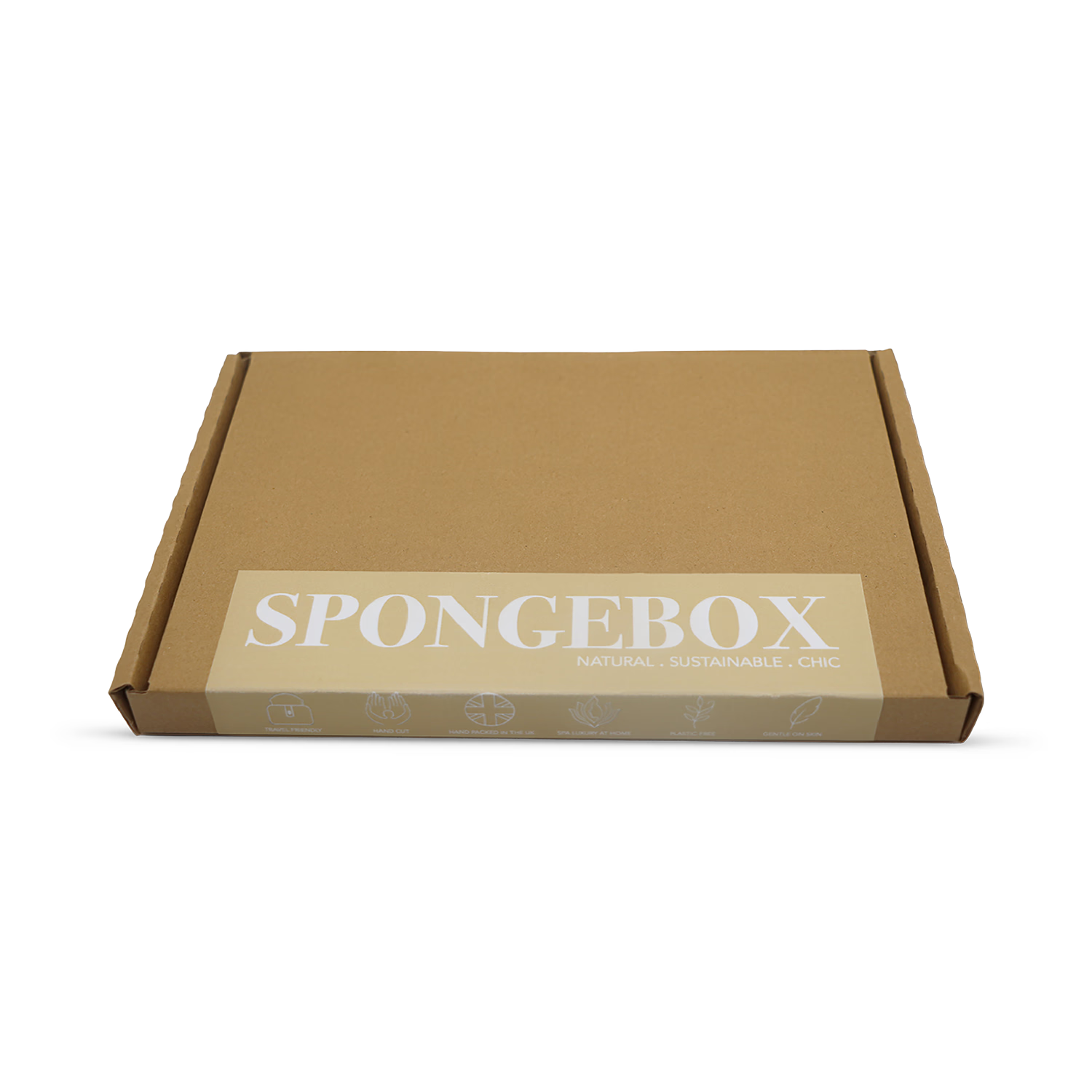 SpongeBox natural sea sponge Soft Serenity 5-5.5 inches - British product