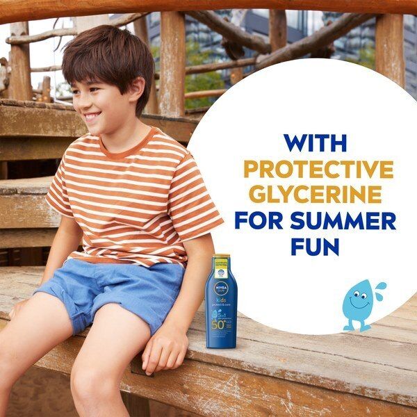 NIVEA SUN Kids Suncream Lotion SPF50+ Protect&Moisture 200ml GOODS Superdrug   