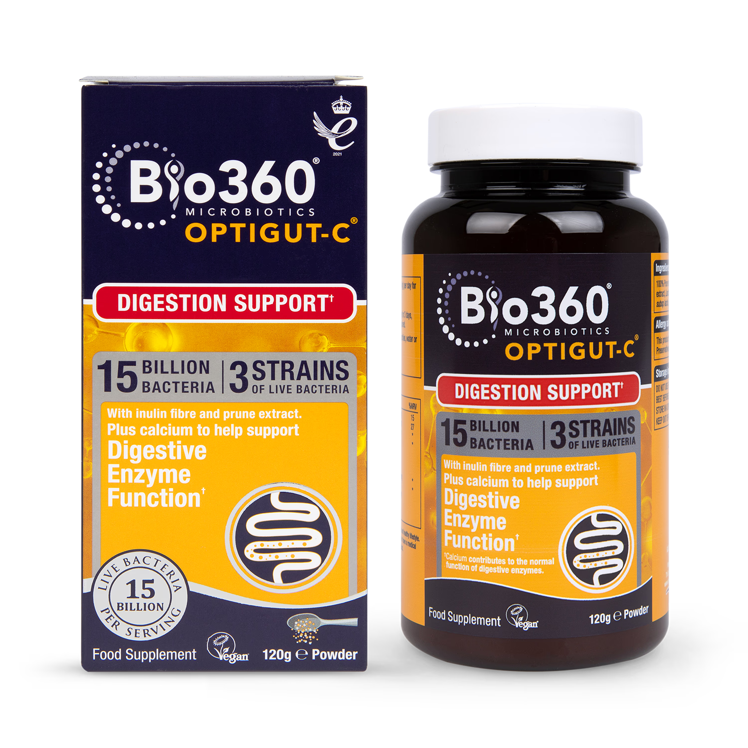 Nature's Aid NutriGUT-C probiotic powder, imported from the UK