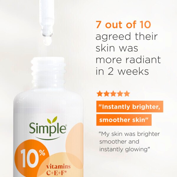 Simple 10% Vitamin C+E+F Serum 30ml GOODS Superdrug   